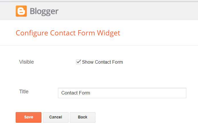 How To Create Contact Us Page In Blogger Or Add Contact Us Form In Blog